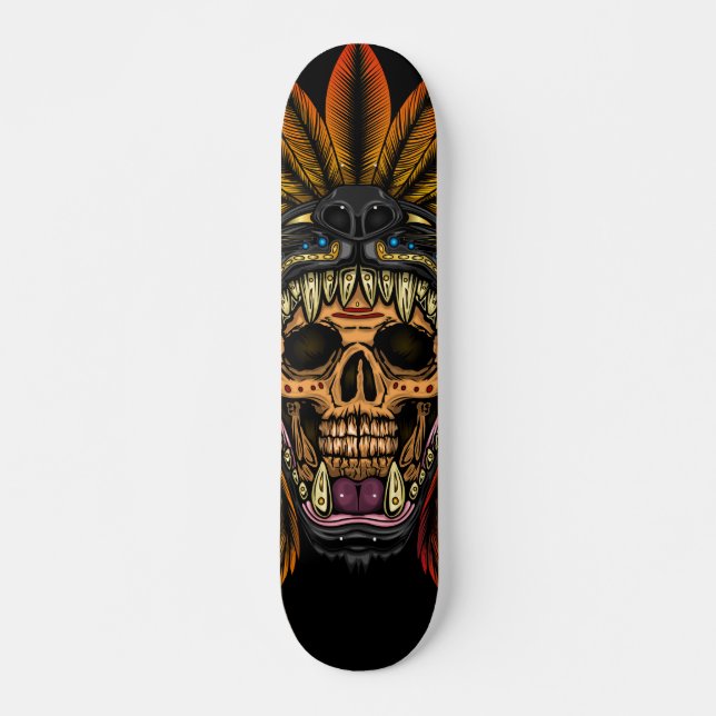 Aztec Warrior  Skateboard (Front)