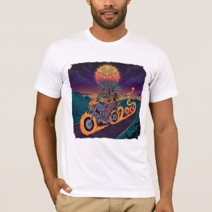 Aztec Warrior T-shirt Fire Serpent & Jaguar Art