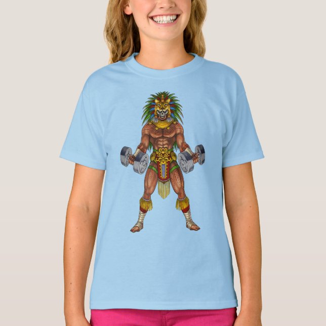 Aztec Warrior Weightlifting T-Shirt (Front)