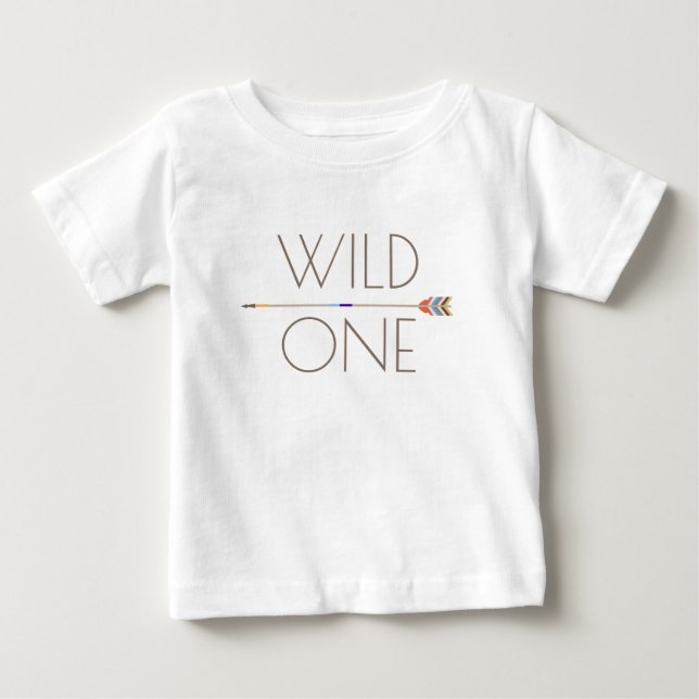 Aztec Wild One | First Birthday Baby T-Shirt (Front)