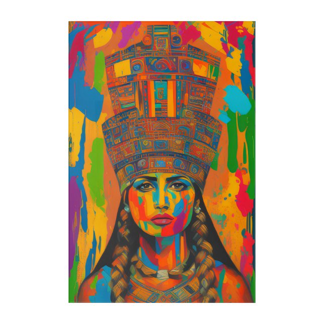Aztec Woman Art (Front)
