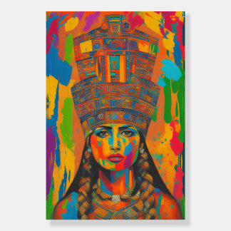 Aztec Woman Art Foam Board