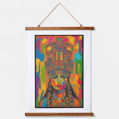 Aztec Woman Art Hanging Tapestry