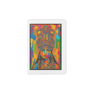 Aztec Woman Art Passport Holder
