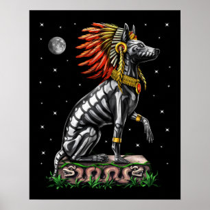 Aztec Xolo Dog Poster
