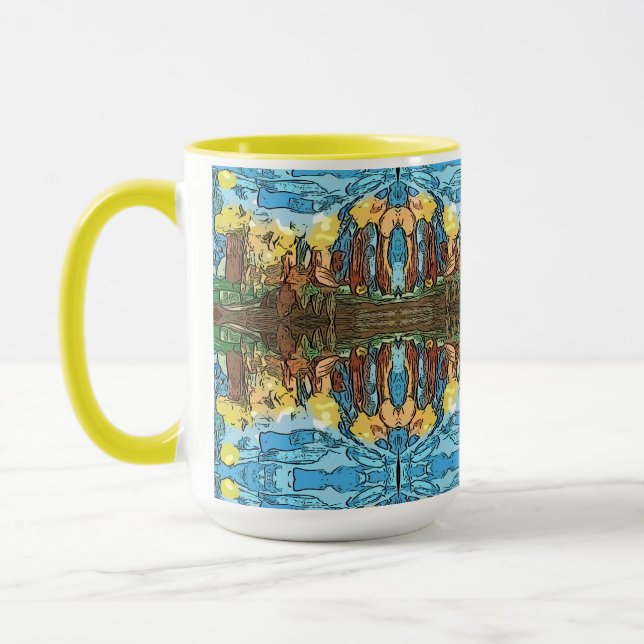 Aztec Yellow Adventure Mug (Left)