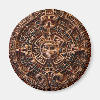 "AZTECA" Mayan Sun Calendar Magnet