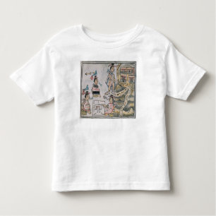 Aztecs consulting and following a map toddler t-shirt