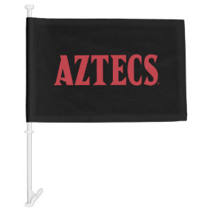 Aztecs Wordmark Car Flag