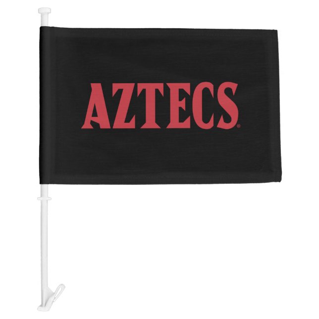 Aztecs Wordmark Car Flag (Front)