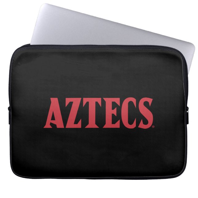 Aztecs Wordmark Laptop Sleeve (Front)