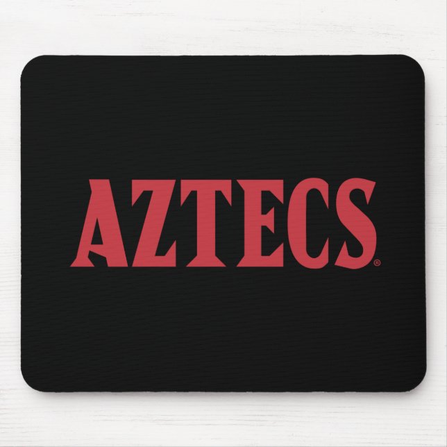 Aztects Wordmark_000000.ai Mouse Pad (Front)