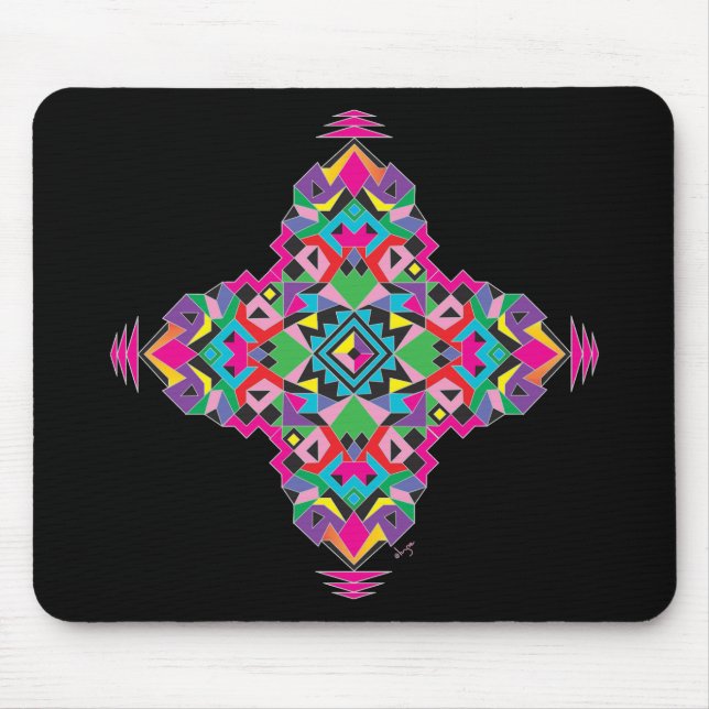 Aztez Pattern Design Mouse Pad (Front)