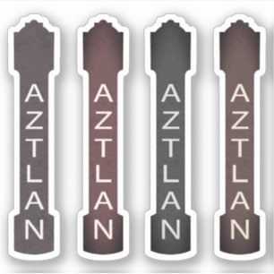 aztlan theatre signage sticker