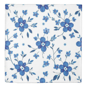 Azul Bloom Duvet Cover