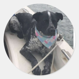 Azul First Mate Classic Round Sticker