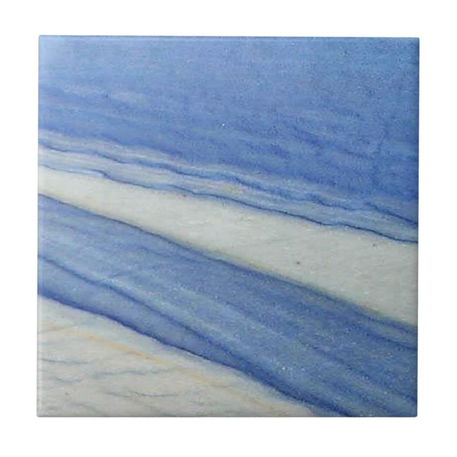 Azul Macaubas Marble Pattern 3 Ceramic Tile (Front)