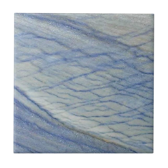 Azul Macaubas Marble Pattern 7 Ceramic Tile (Front)