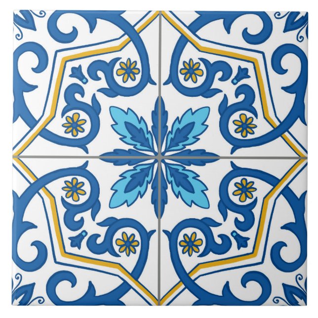 Azulejo 16 ceramic tile (Front)