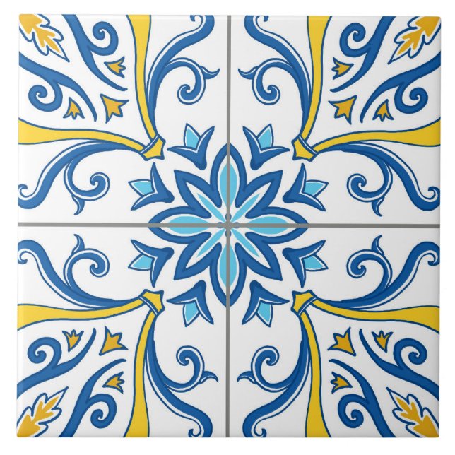 Azulejo 4 ceramic tile (Front)