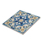 Azulejo blue and beige mosaic vintage bulk ceramic tile<br><div class="desc">Azulejo blue and beige mosaic bulk vintage decorative backsplash ceramic tile</div>