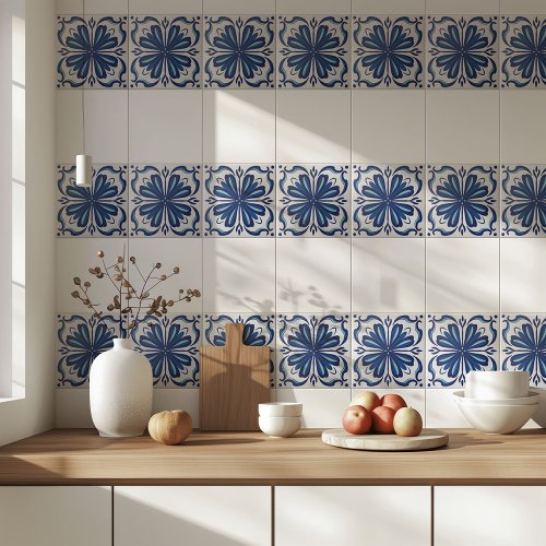 Azulejo Blue White Modern Classic Mediterranean Ceramic Tile