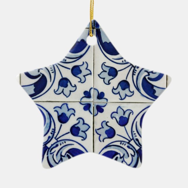 Azulejo Ceramic Ornament (Front)
