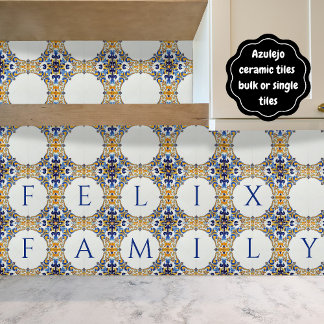 Azulejo Colorful Custom Name Plate Plaque Sign Ceramic Tile