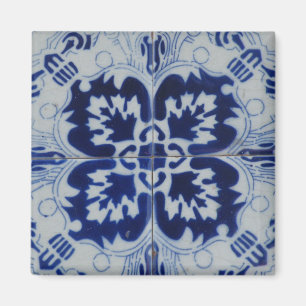 Azulejo flower magnet