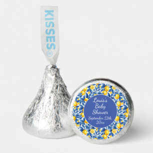 Azulejo Lemons Blue Leaves Baby Shower Hershey®'s Kisses®