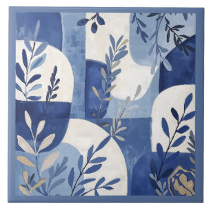Azulejo Mediterranean Blue White Ceramic Tile