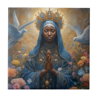 Azulejo Our Lady Aparecida Ceramic Tile