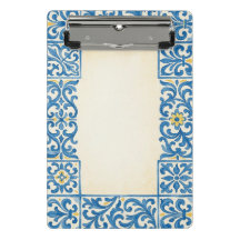 Azulejo Portuguese stationary watercolor design