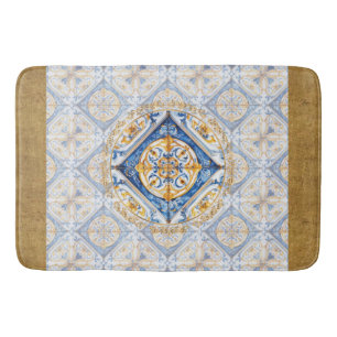 Azulejo Talavera Florentine Tile Look Bath Mat