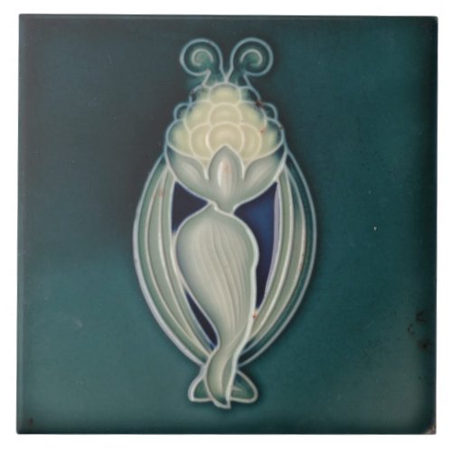 Azulejo Tile art nouveau style decorative fireplac