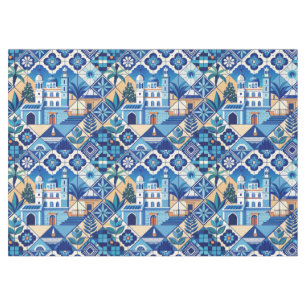 Azulejo Tiles Pattern Tablecloth