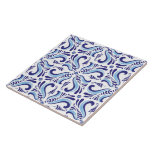 Azulejos Blue Floral Pattern Ceramic Tile