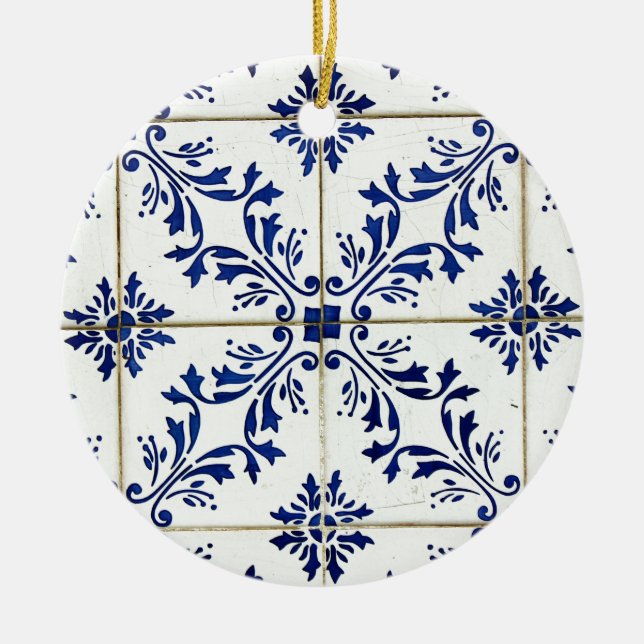Azulejos Ceramic Ornament (Front)