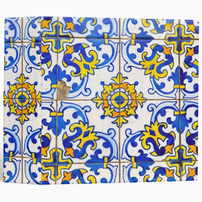 Azulejos Ceramic Tiles Office Binder (Front/Spine)