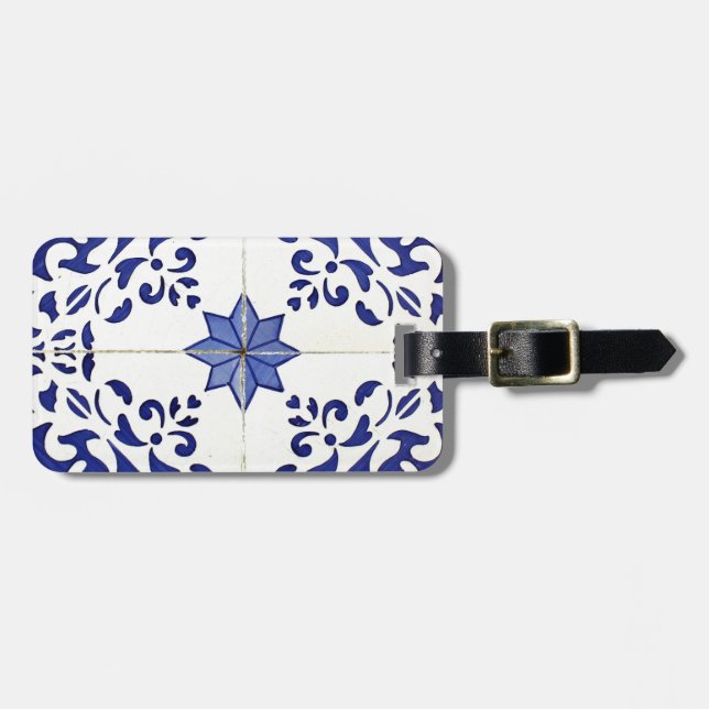 azulejos luggage tag (Front Horizontal)