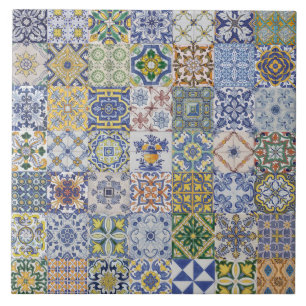 Azulejos Patchwork Ceramic Tile