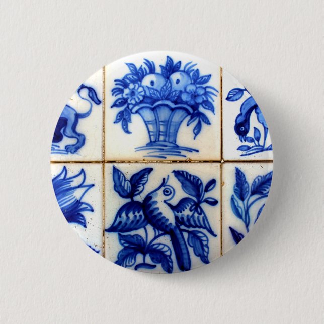 azulejos pinback button (Front)