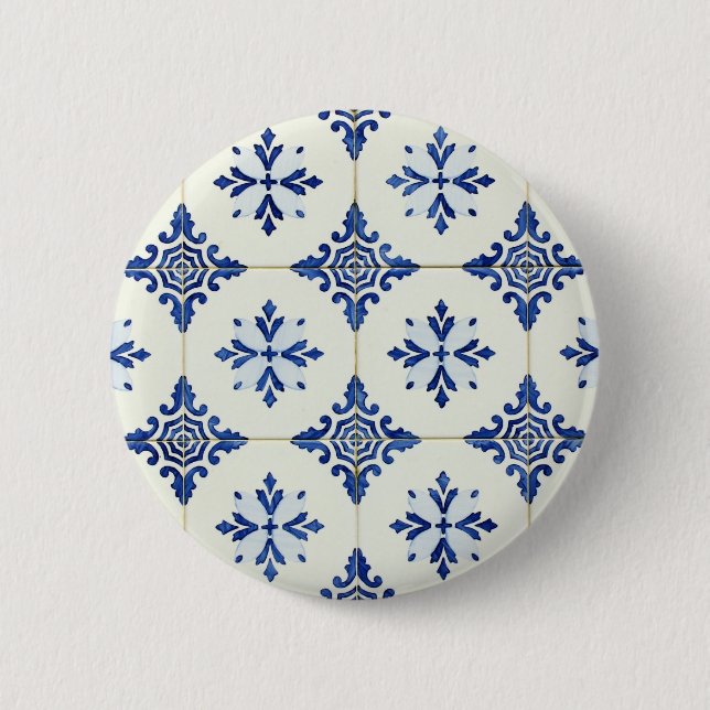 azulejos pinback button (Front)