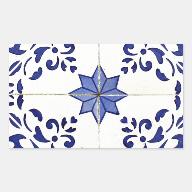 azulejos rectangular sticker (Front)