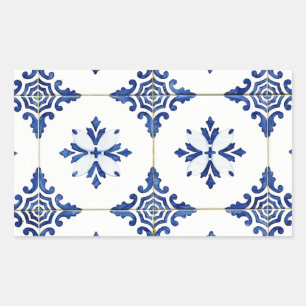 azulejos rectangular sticker