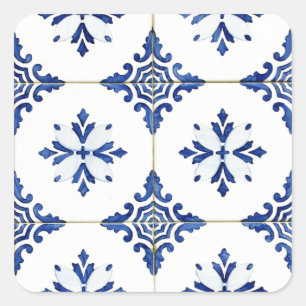 azulejos square sticker