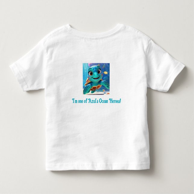 Azul's Ocean Heroes T-Shirt – Toddler Edition (Back)