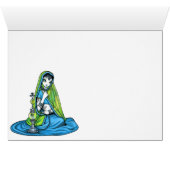 Azura Eclectic Hindi Sari Moon Fairy Card (Inside Horizontal (Bottom))