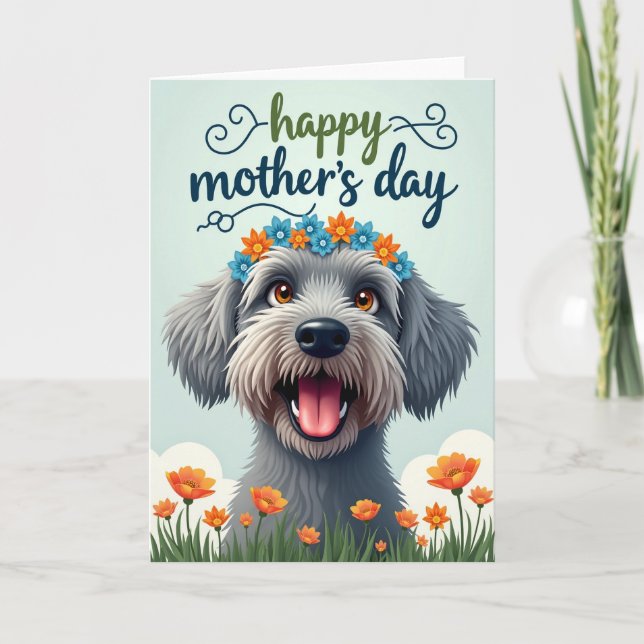 Azure And Orange Happy Day Card (Front)