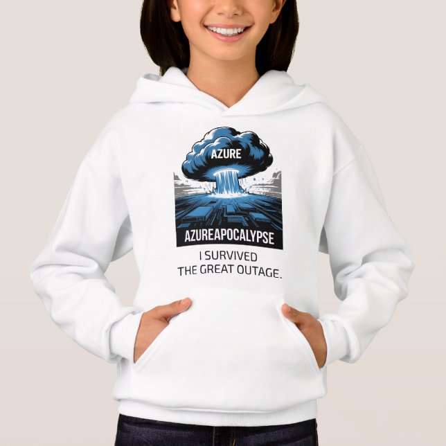 Azure Apocalypse – I Survived the Great Outage Hoodie (Front)